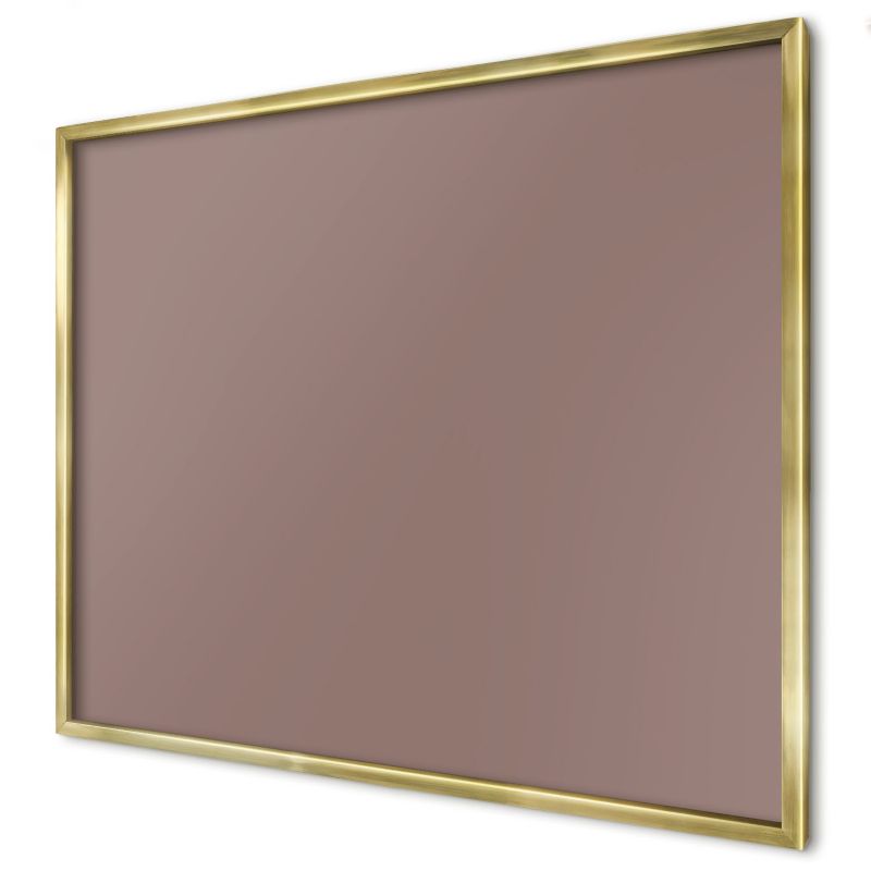 Ozdobna tablica magnetyczna Wallfluent 80x60 Pastelowy brązowy w złotej ramie 1szt