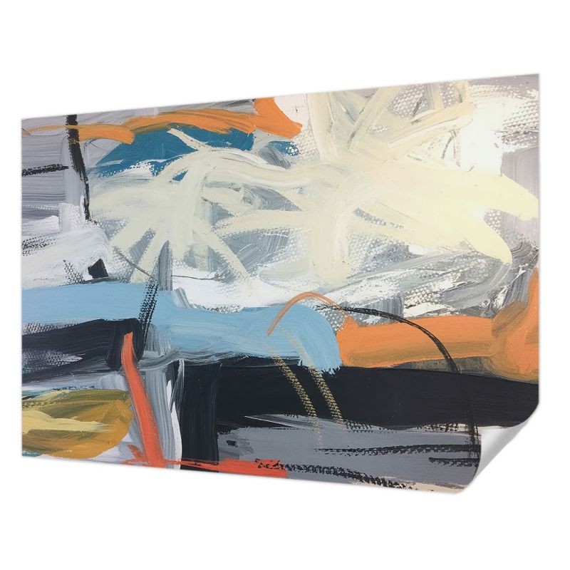 Tapeta Tulup 208x146 cm Samoprzylepna Kolorowa abstrakcja dla miłośników nowoczesnej sztuki abstrakcyjnej 1 szt. - 1