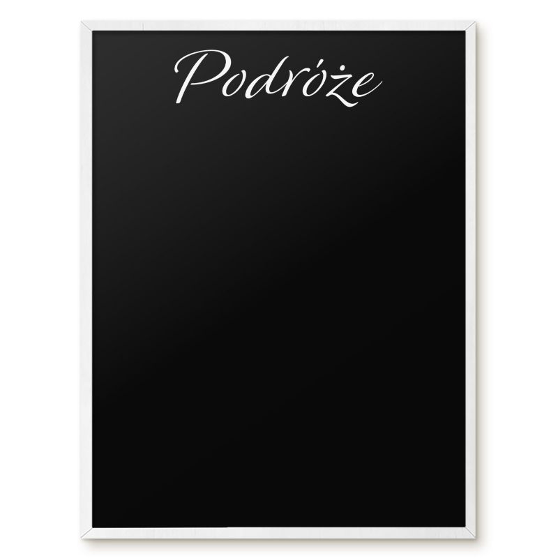 Tablica Magnetyczna Do Biura Tulup 60x80 cm Podróże 9 - Biała rama Do salonu, sypialni 1 szt.