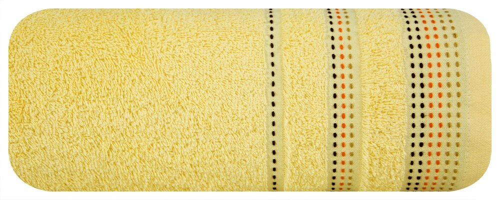 Ręcznik frotte 50x90 cm POLIA żółty bawełniany miękki w dotyku