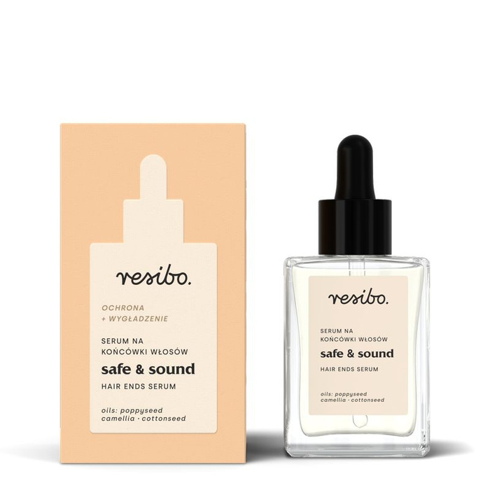 RESIBO Safe & Sound serum wygładzające i zabezpieczające końcówki włosów 15 ml