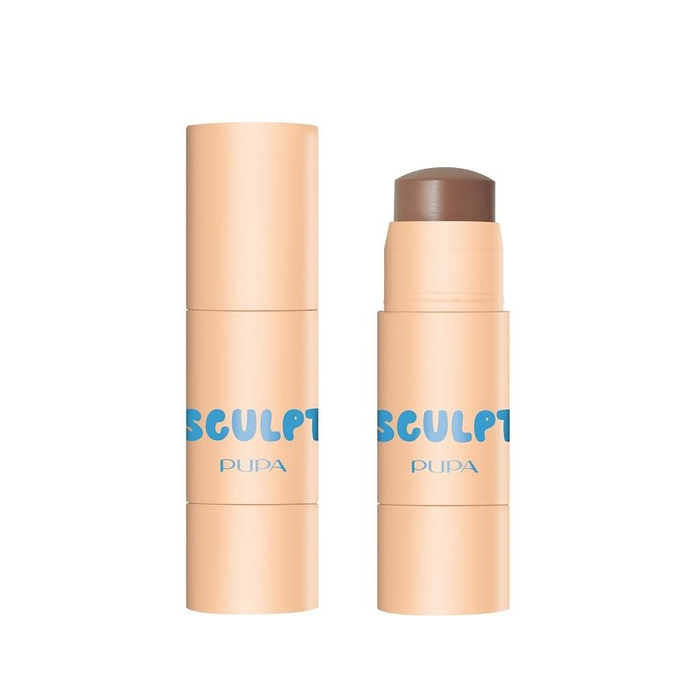 PUPA Milano SCULPT Stick do konturowania twarzy - 002 Medium-dark, 5 g