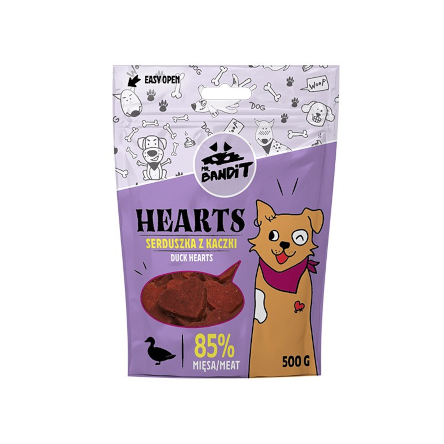 Mr. Bandit HEARTS - serduszka z kaczki
