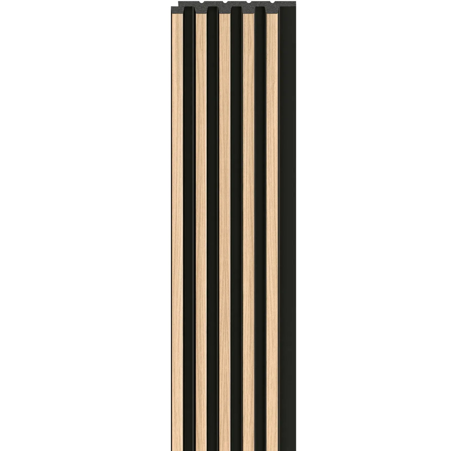 Vox Lamele ścienne Linerio M-Line Natural/ Czarny 12x122x2650 mm