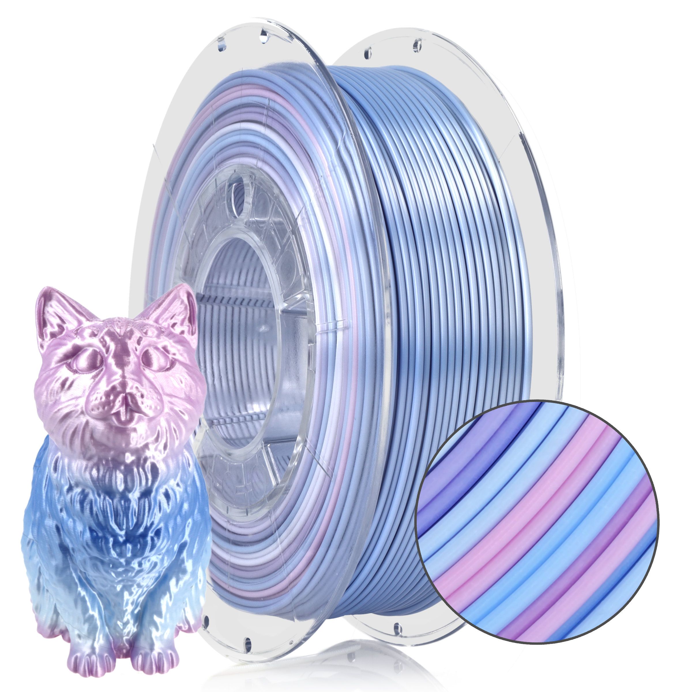 FILAMENT 3D PLA Multicolour Candy (0.35kg / 1.75mm)