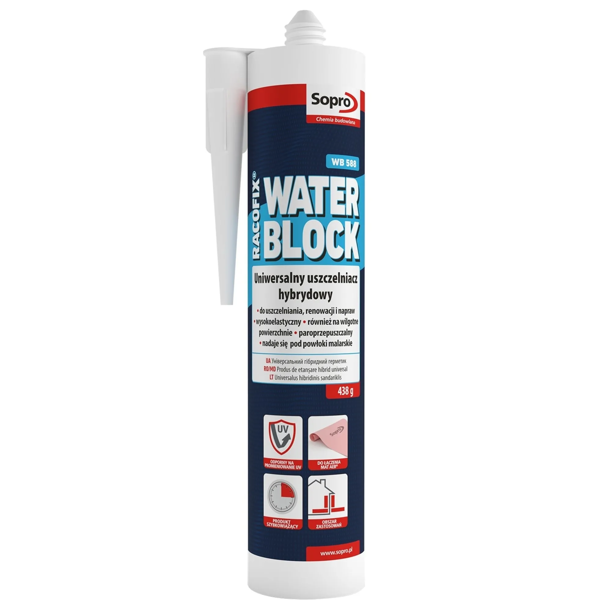 Uszczelniacz Uniwersalny Sopro Racofix WB 588 290 ml Water Blocker