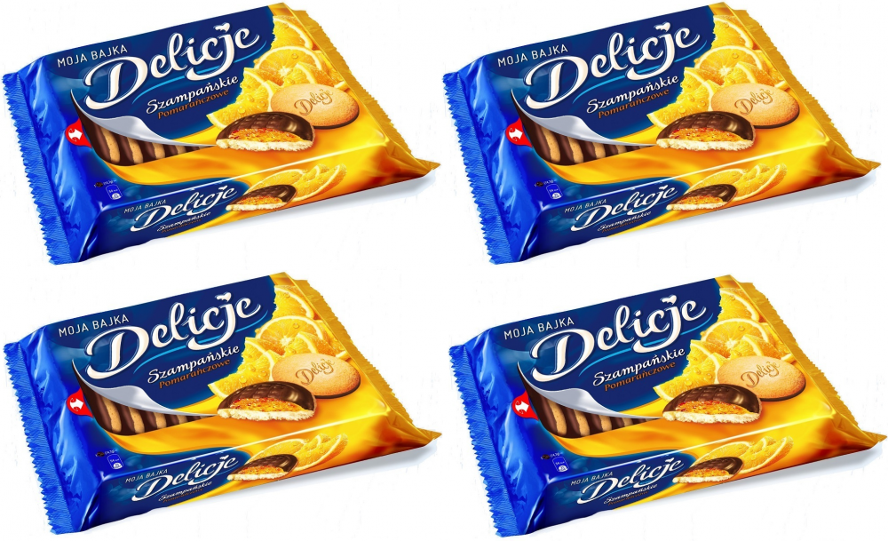 Mondelez Delicje szampańskie pomarańczowe 294 g — ciastka
