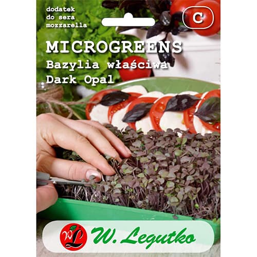 1 pac, Microplante - Busuioc Dark Opal - Semințe: Mod de ambalare: 3 g