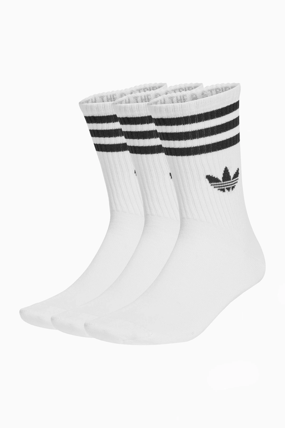 Skarpety adidas 3-Stripes Crew 3 Pairs - Biały