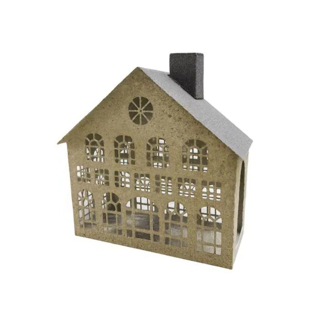 Domek metalowy na t-light 23x22cm