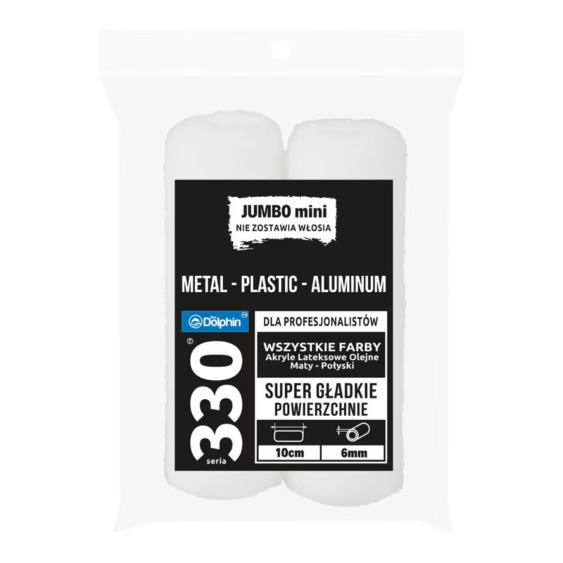 Wałek malarski Jumbo mini Acrylic 10cm/6mm 2 sztuki Blue Dolphin