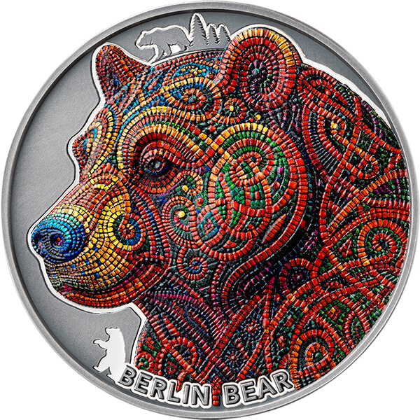 Srebrna moneta Wzory świata: Niedźwiedź 2 uncje 2026 - wysyłka 24 h! - Mennica Skarbowa