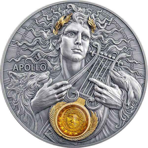 Srebrna moneta Divine Faces of the Sun: Apollo 3 uncje 2025 - wysyłka 24 h! - Mennica Skarbowa