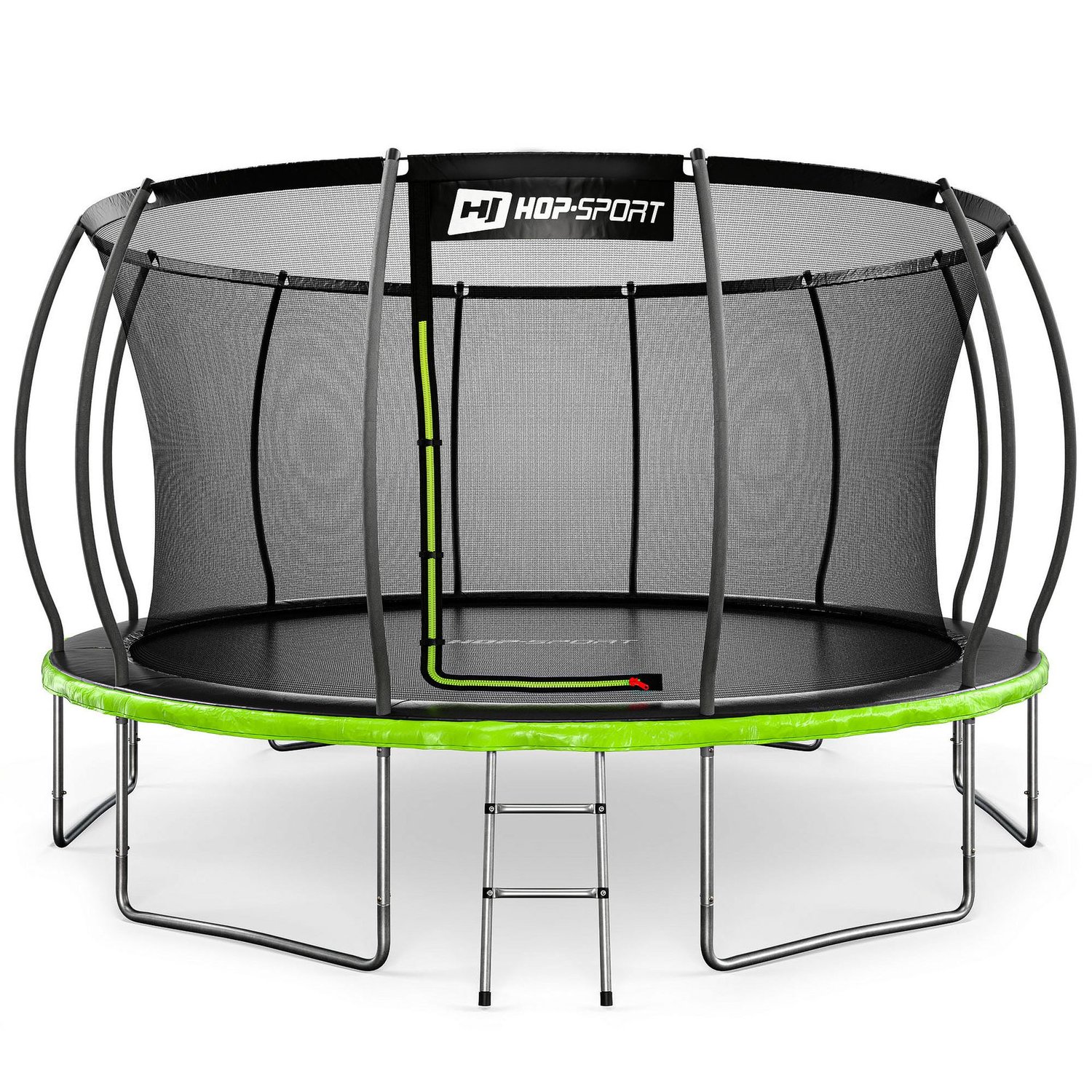 Gartentrampolin rund 14FT - 427 cm - Innennetz Schwarz/Grün