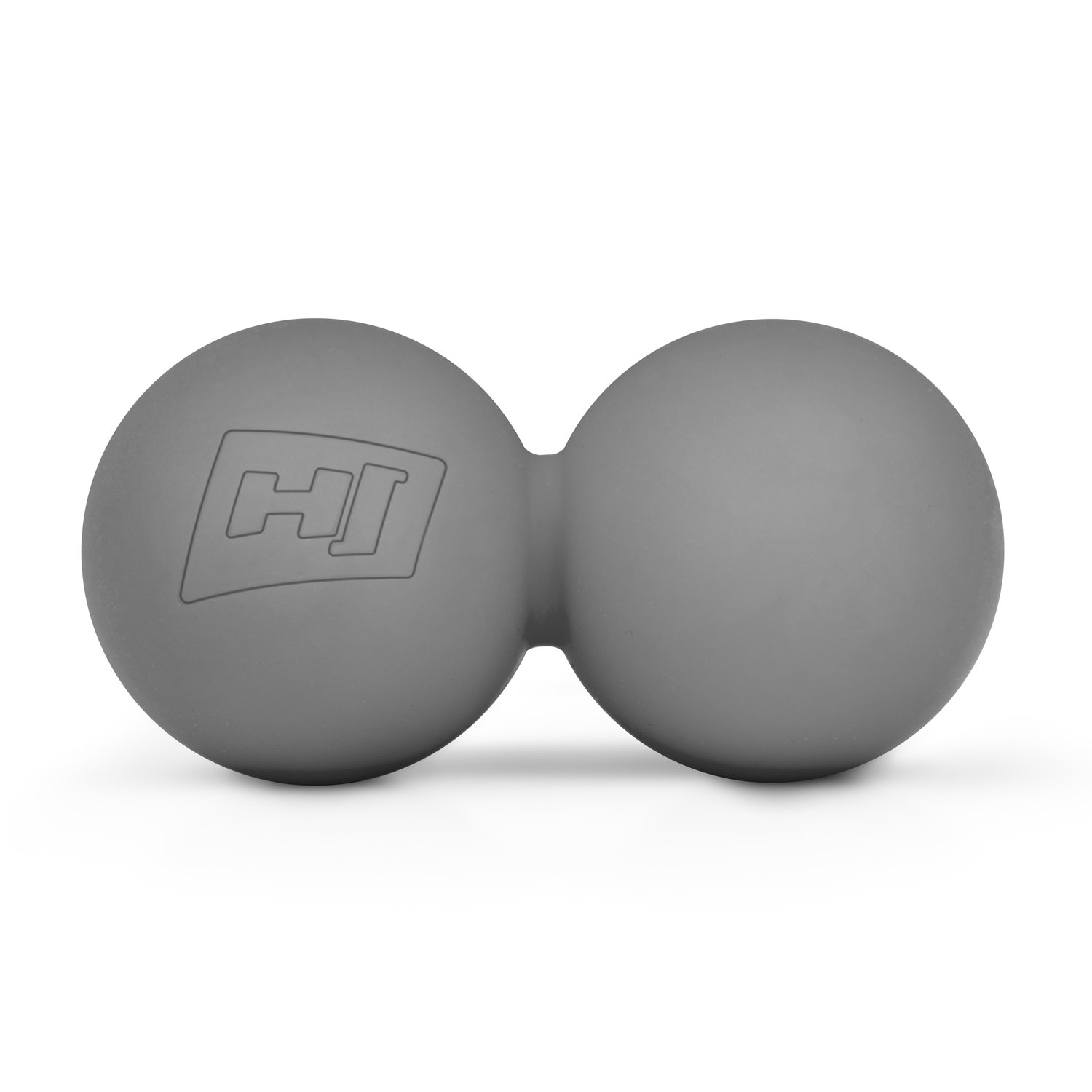 Silikonová masážní koule 63mm dvojitá - šedá