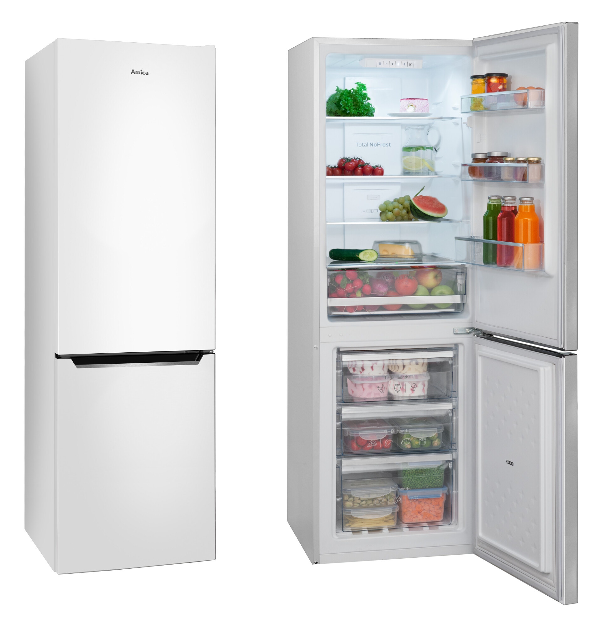 Lodówka Amica FK2695.2FT(E) Biały Total NoFrost