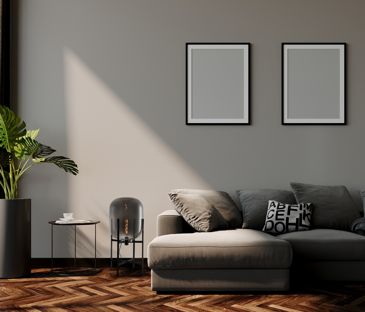 Italux Maversa lampa stojąca 1x60 W czarny/grafitowy lustrzany FL-82321-1A-M