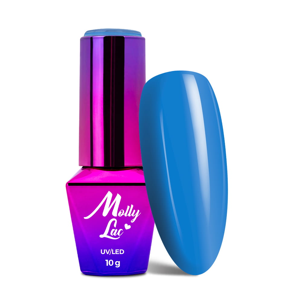 Lakier hybrydowy LED/UV Gel Polish MollyLac Cocktails & Drinks Nr 13 Blue Lagoon 10 g