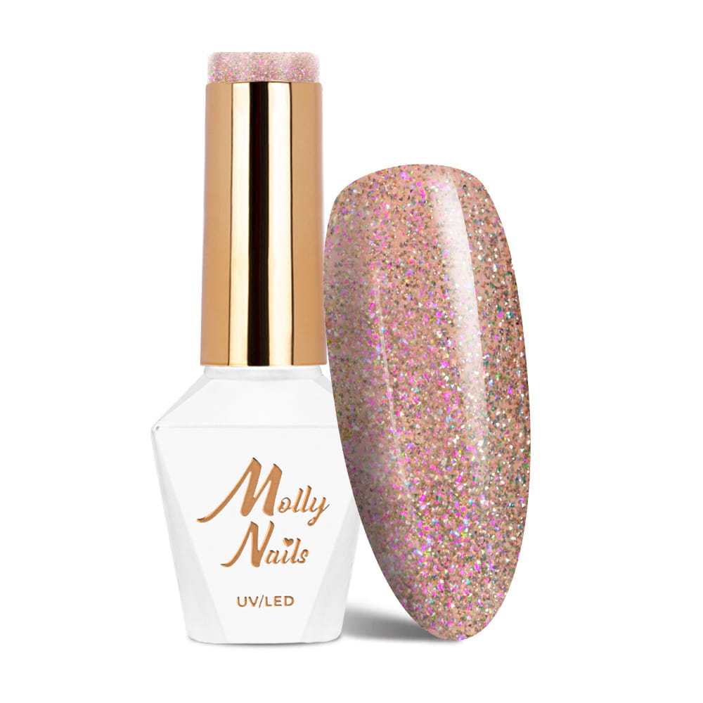 Lakier hybrydowy LED/UV Gel Polish Molly Nails Shocking Shine Nr 686 Sympathy HEMA/Di-HEMA Free 8g