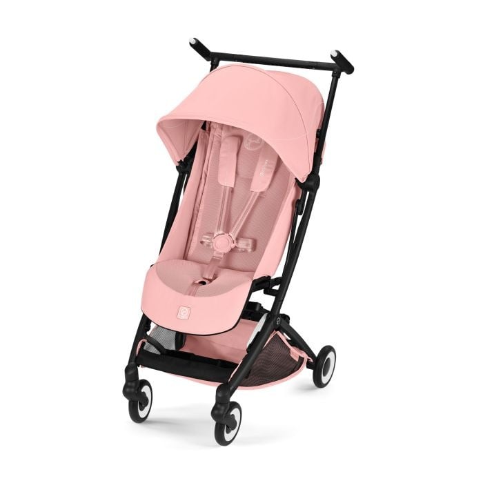 Cybex Libelle 2026 - ultrakompaktowy wózek spacerowy-Candy Pink (Black Frame)
