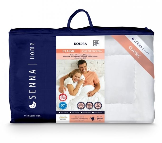 Kołdra LETNIA Inter-Widex Classic 220x200 BIAŁA