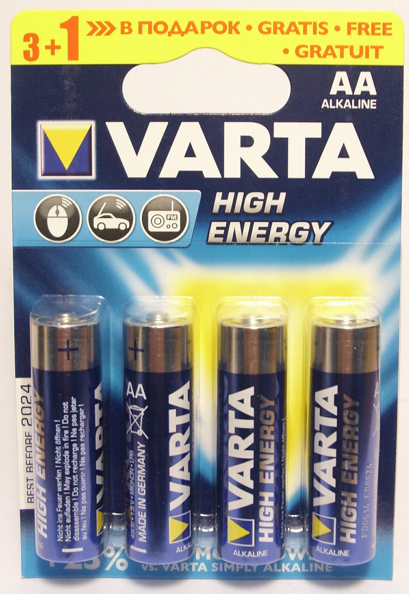 VARTA Bateria R6 op-4 alkaiczna - Henryx24