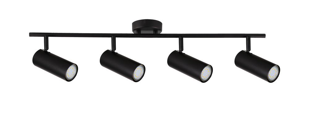 Czarna lampa sufitowa spot nad lustro 4xGU10 COLLY metal