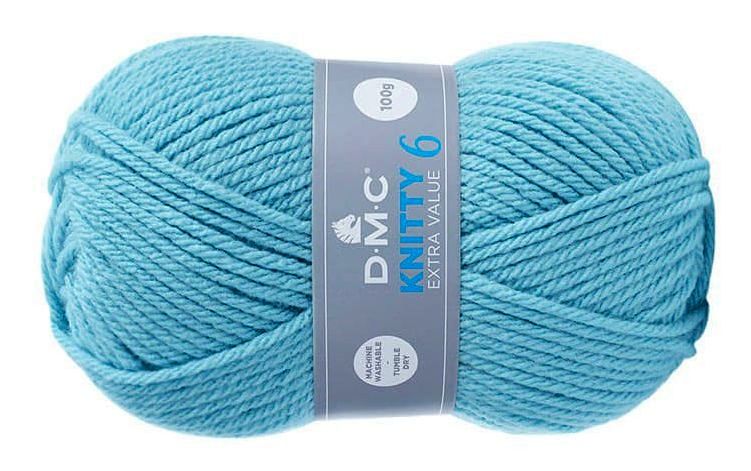 włóczka DMC KNITTY 6 kol. 741 / jasny turkus