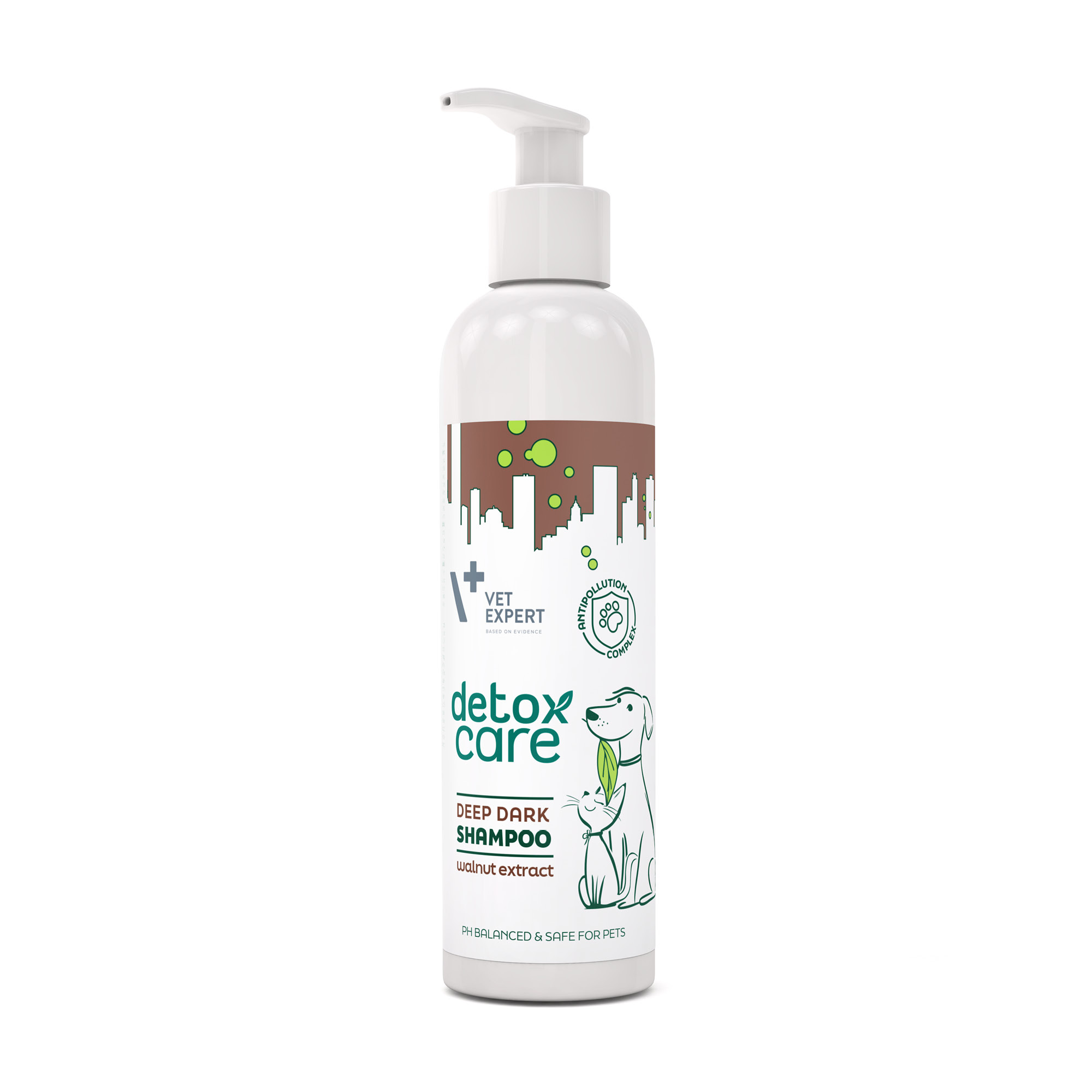VET EXPERT Detox Care Deep Dark Shampoo - szampon dla psów i kotów o ciemnym i czarnym ubarwieniu sierści 250 ml