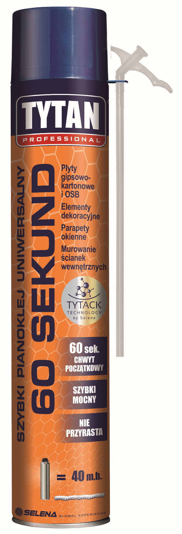 TYTAN PIANKA-KLEJ 60 SEKUND 300ML WĘŻYKOWA
