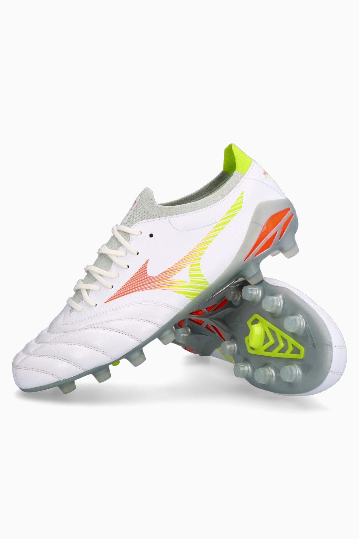 Korki Mizuno Morelia Neo V Pro FG - Srebrny