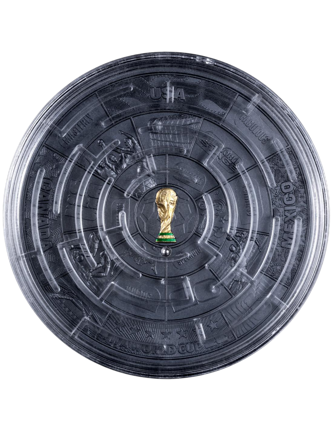 Srebrna moneta FIFA World Cup 2026: Labirynt 2 uncje - wysyłka 24 h! - Mennica Skarbowa