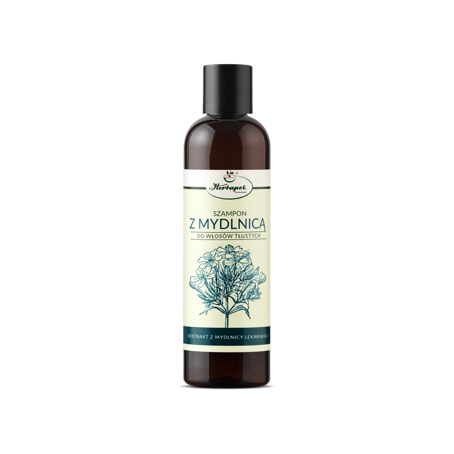 Herbapol - szampon z mydlnicą do włosów tłustych, 250 ml