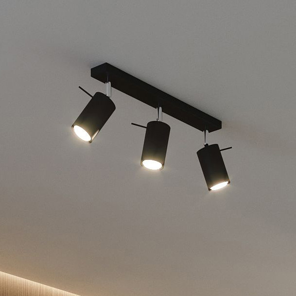 Sollux Lighting Ring lampa podsufitowa 6x8W czarna SL.0334 - Wysyłka w 24h