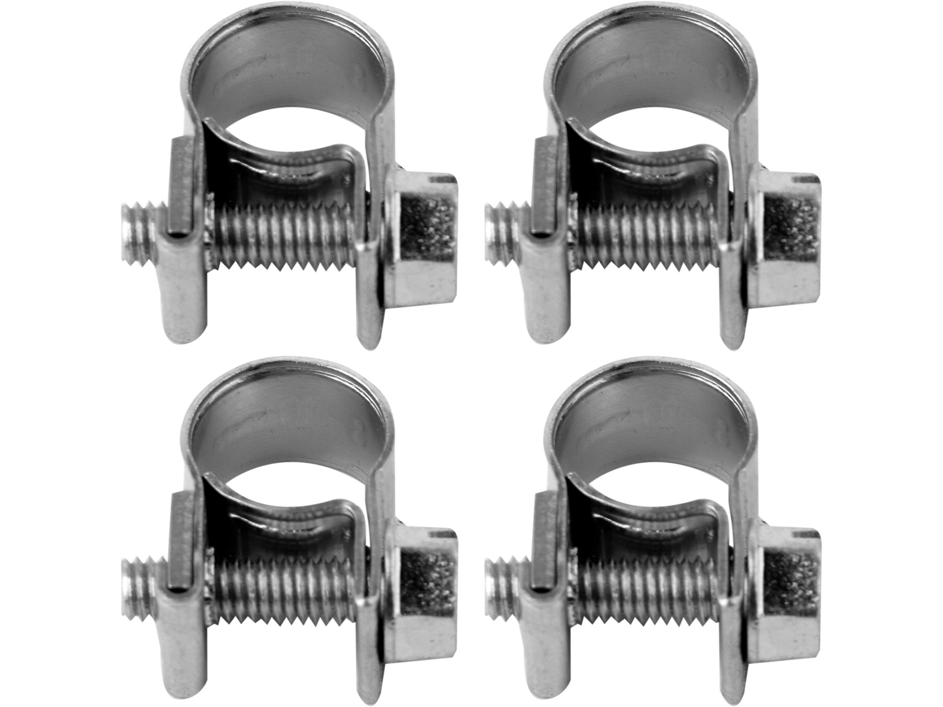 Opaska śrubowa VOREL obejma zaciskowa 12-14mm 9mm 4 szt. ocynk w1 73782