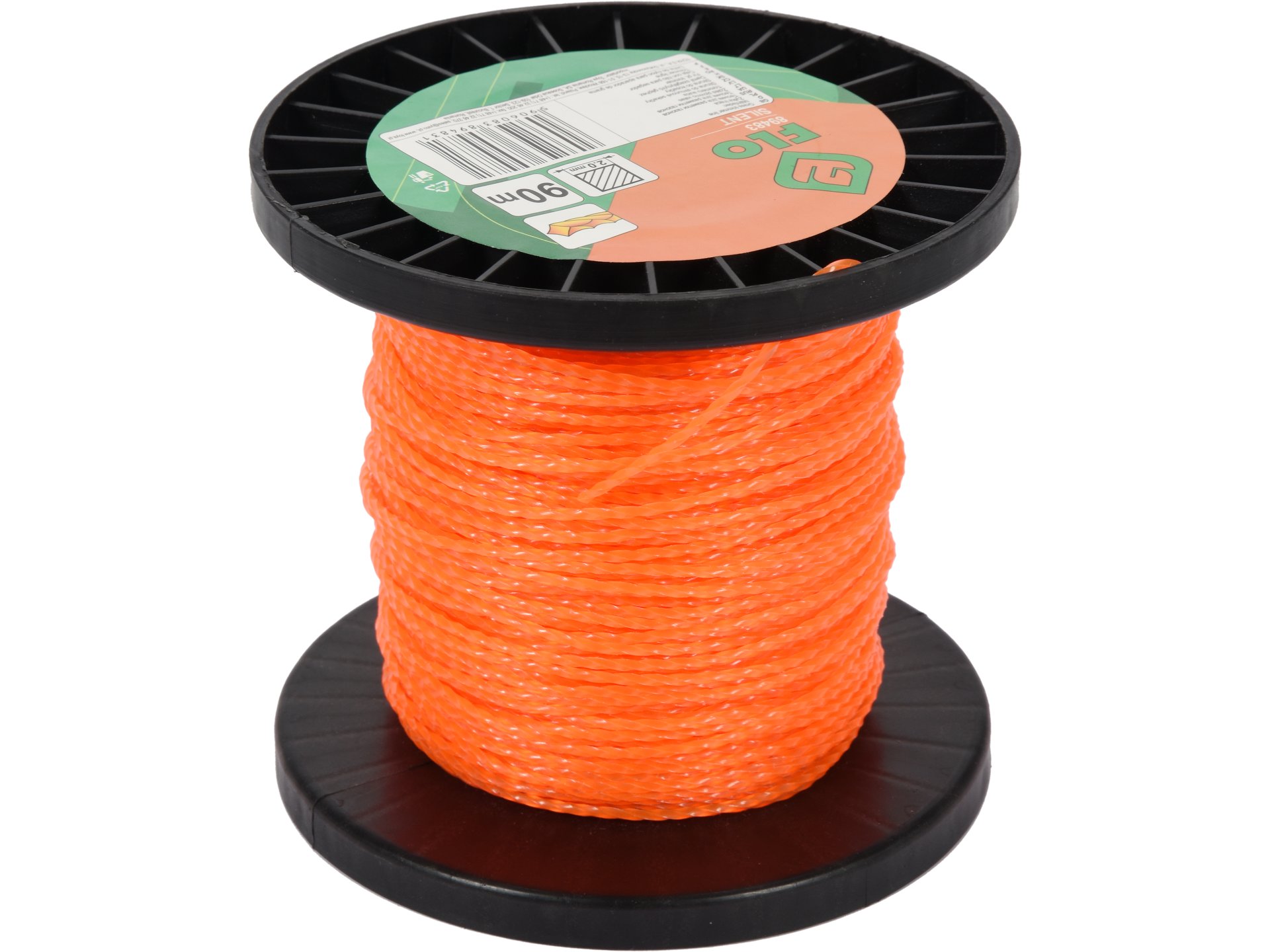 Żyłka tnąca do kosy FLO cicha 2.0mm 90m kwadratowa skręcana 89483
