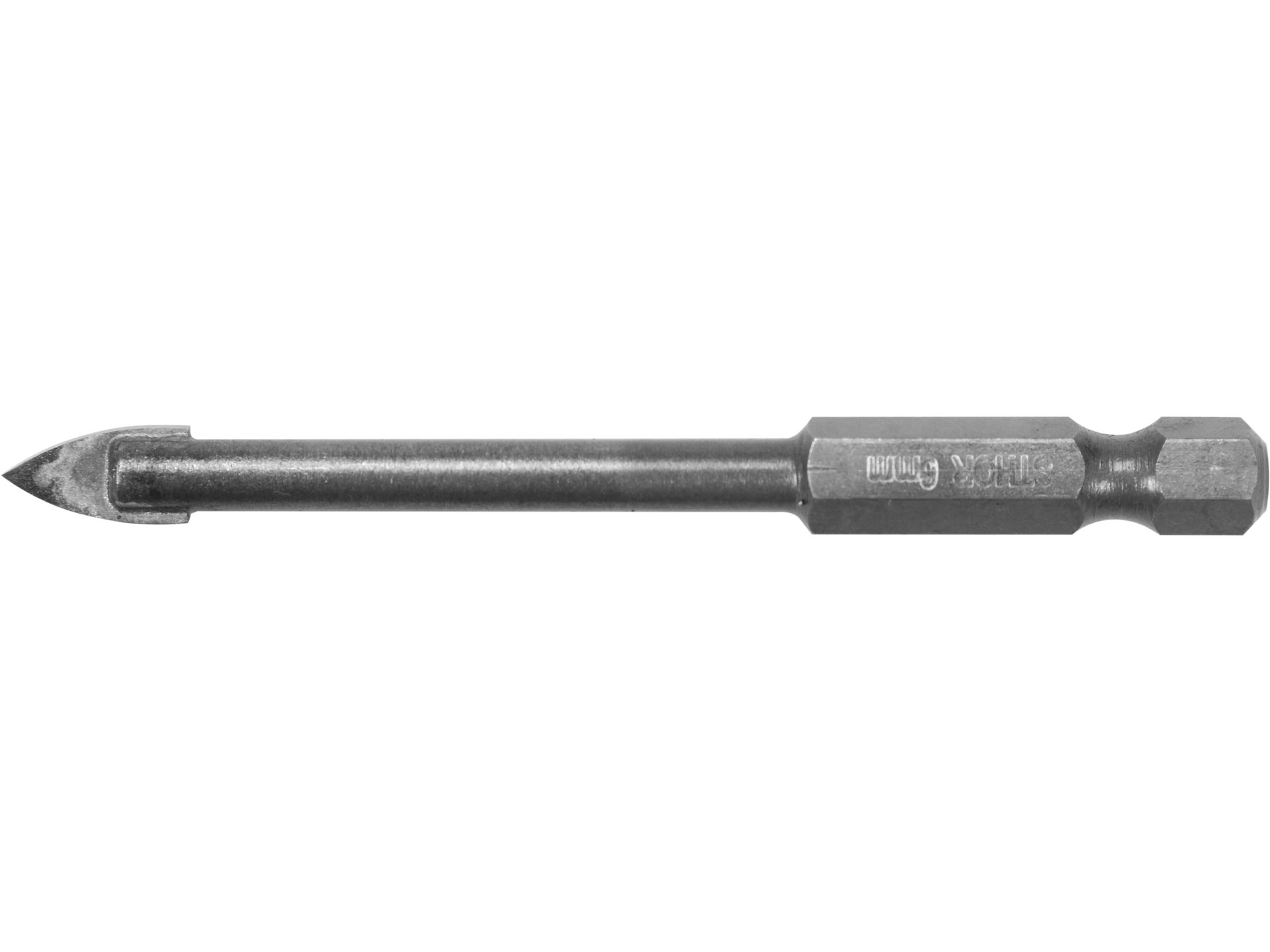 Wiertło do szkła STHOR 6x75mm do ceramiki uchwyt sześciokątny HEX 21703