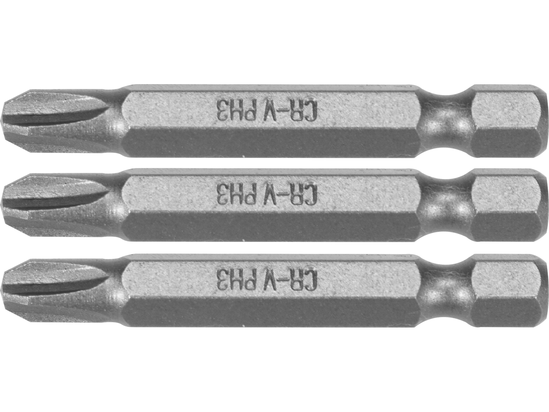 Bity wkrętakowe STHOR grot philips ph3 1/4 cala 50mm zestaw 3 szt. CrV 65458
