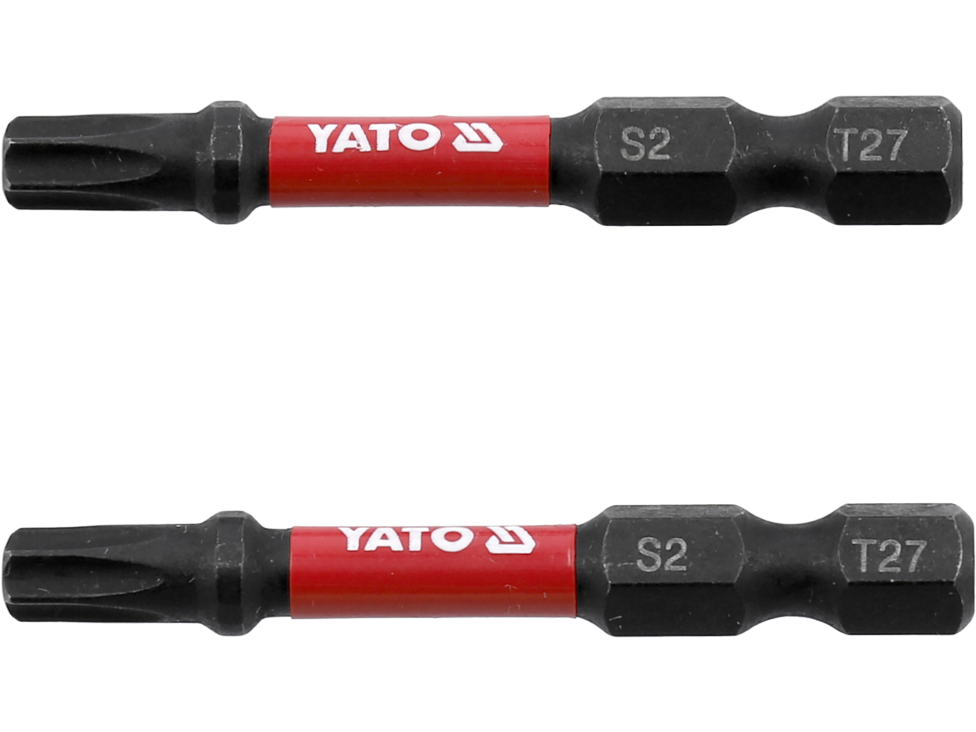 Bity udarowe końcówki YATO TORX T27x50mm 2 szt. stal s2 fosfatowane YT-78055