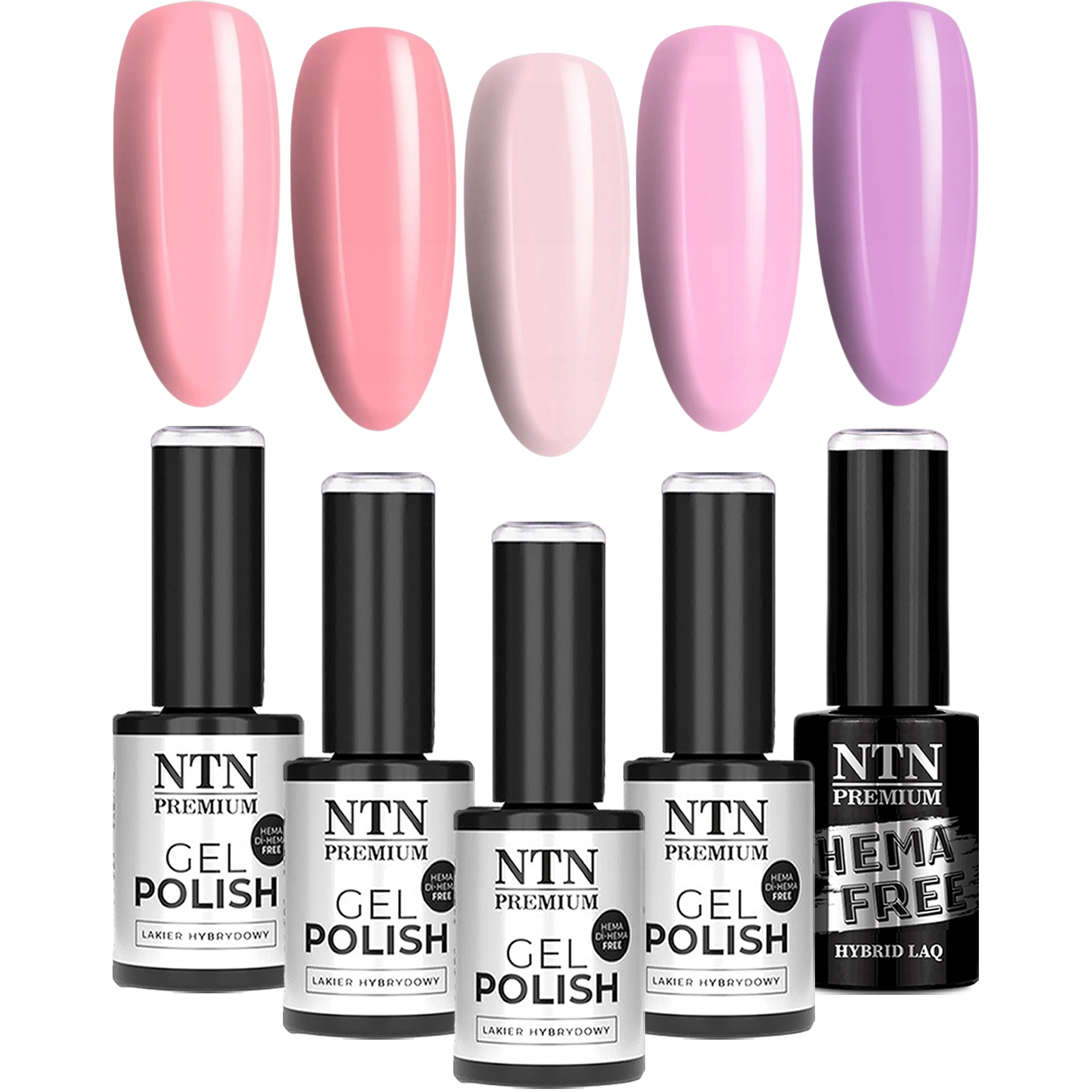 5x Lakier Hybrydowy NTN 5g Wiosna Spring Wiosenne Pastelowe Kolory v2