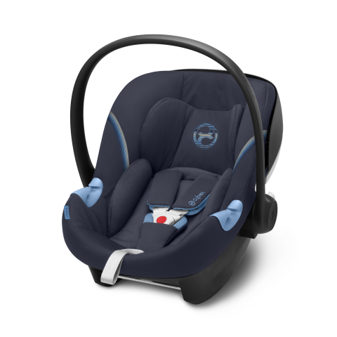 Cybex Aton M I-Size - fotelik samochodowy od 45 do 87 cm, do 13 kg-Navy Blue