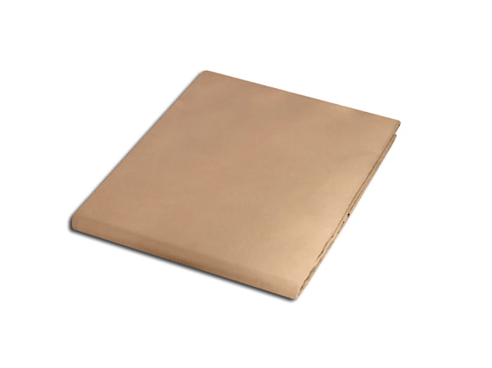 Prześcieradło bez gumki bawełniane 200x220 beż