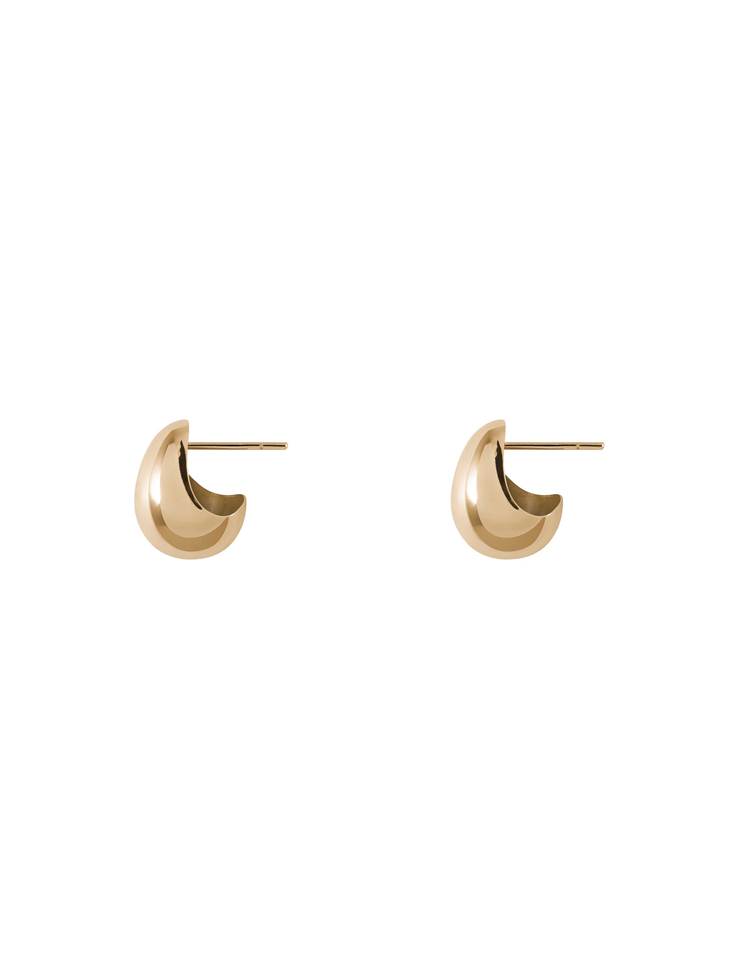 Sole Earrings N°1 - małe kolczyki o przestrzennej formie
