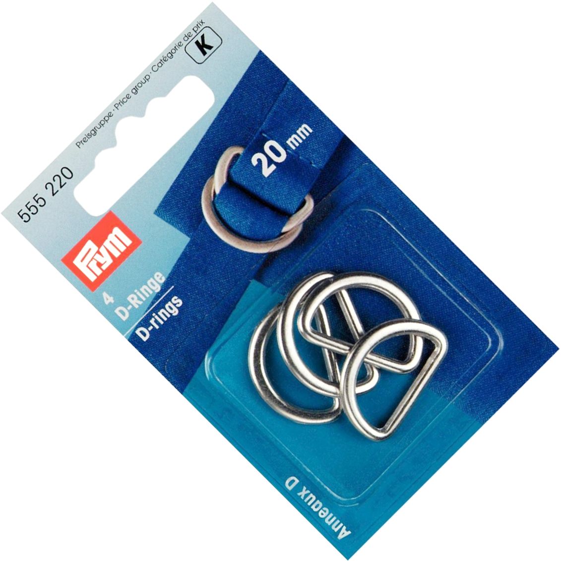 półkole metalowe 20mm srebrne 4szt PRYM 555220 .