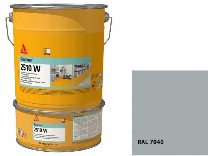 Sika SikaFloor 2510W barwiona żywica epoksydowa do posadzek RAL 7040 5 kg