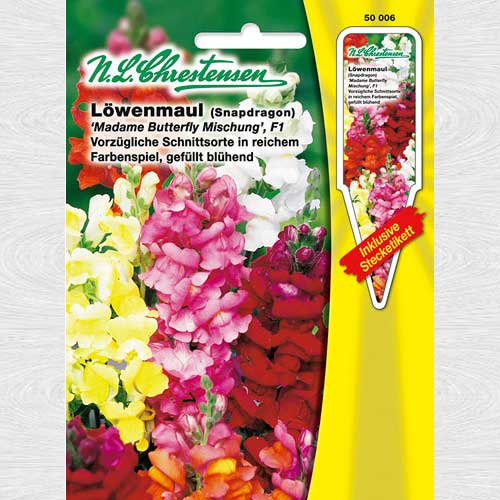 1 pac, Gura leului Madame Butterfly F1, mix multicolor - Semințe: Mod de ambalare: 1 pac