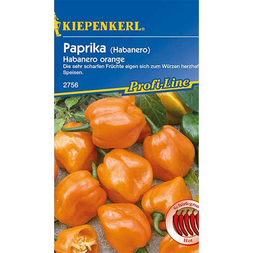 1 szt, Paprika сsípős Habanero Orange - Magok: Mod de ambalare: 1 db