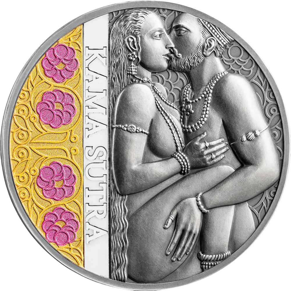 Srebrna moneta Chwile miłości: Kamasutra I 2025 1 uncja - wysyłka 24 h! - Mennica Skarbowa