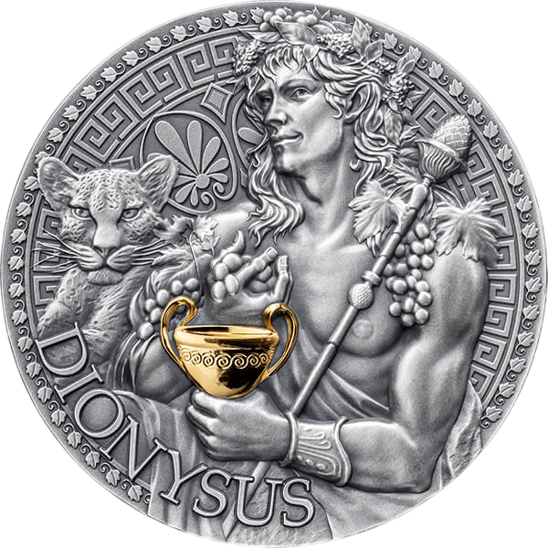 Srebrna moneta Mitologia Grecka: Dionizos 1 uncja 2024 - wysyłka 24 h! - Mennica Skarbowa