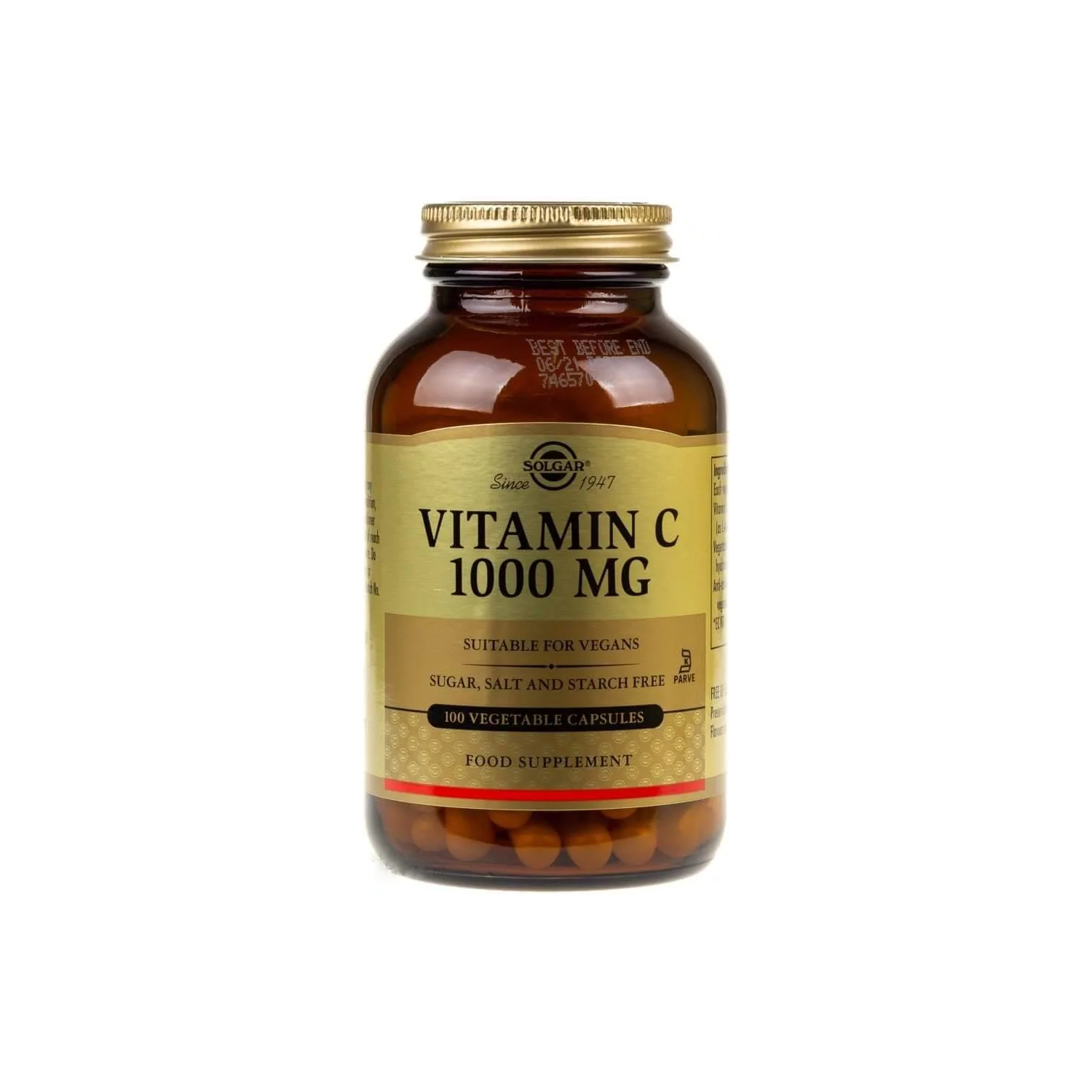 Solgar vitamin c 1000 mg, 100 kapsułek